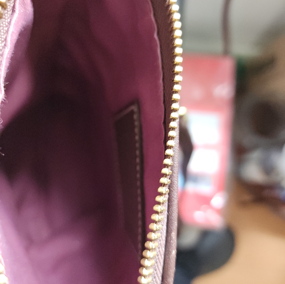 Coach bag patchwork leather suede signature purse in side. - Picture 3 of 8